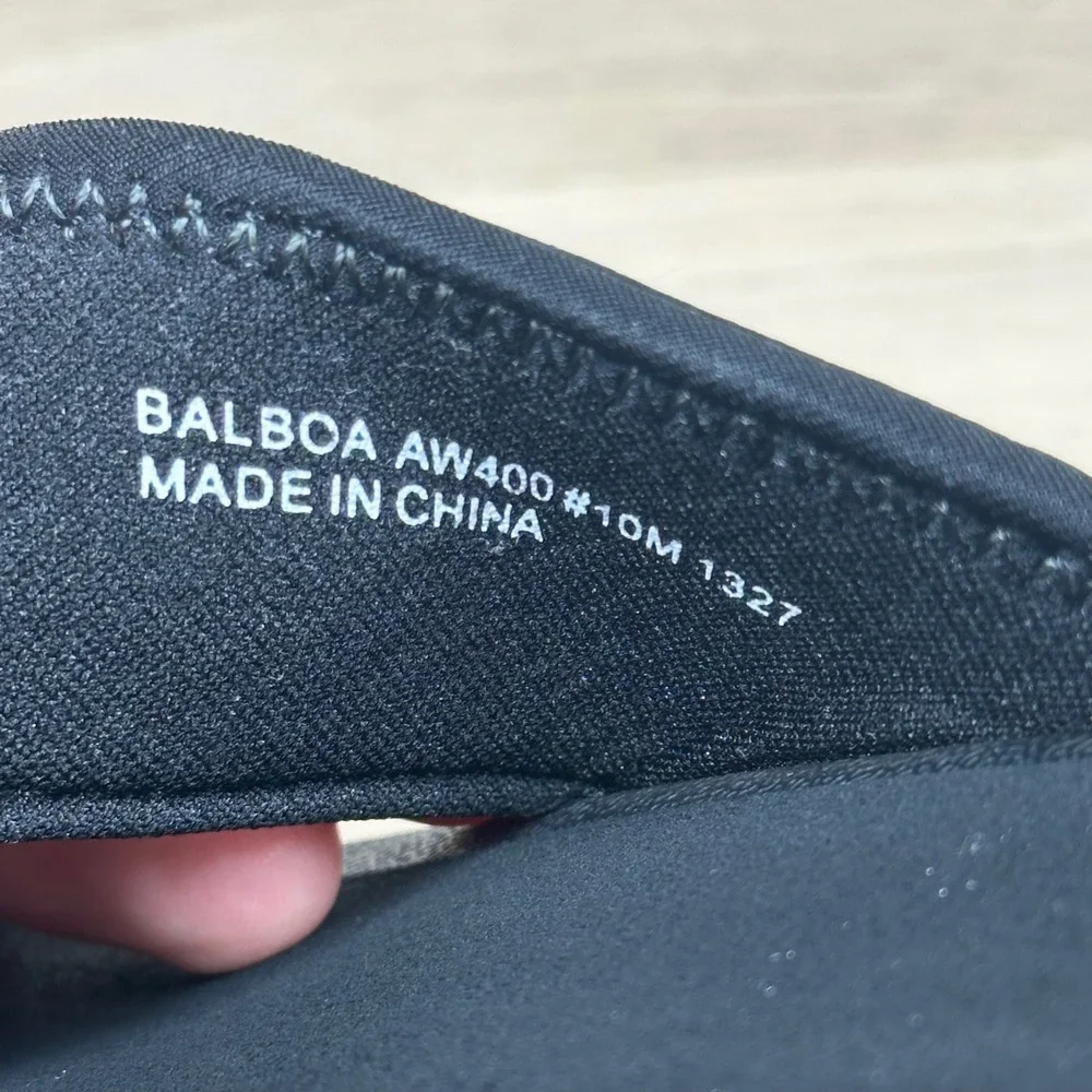 ABEO Balboa Sandals Women 10 Black Thong Slide Comfort Walking Minimalist
